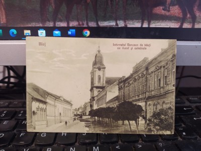 Blaj, Internatul Vancean de băeți cu liceul și catedrala, 1928, cenzurat, 205 foto