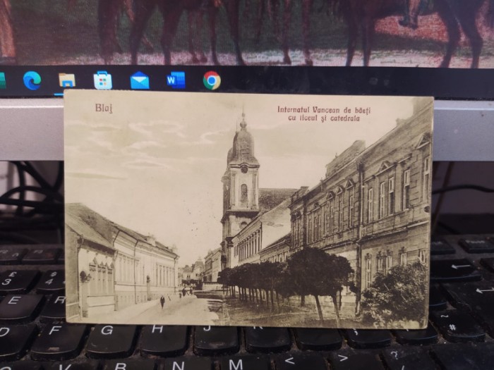 Blaj, Internatul Vancean de băeți cu liceul și catedrala, 1928, cenzurat, 205