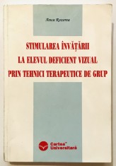 2004 Stimularea invatarii la elevul deficient vizual prin tehnici terapeutice de grup, Anca Rozorea, nevazatori,deficienta vizuala, probleme de vedere