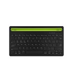 Cumpara ieftin Tastatura Portabila Universala, Slim si Compacta, Wireless - Bluetooth, BK230, Negru-Verde, Universal