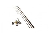 Set lanseta feeder de 3.6m cu mulineta kt3000 pokarpfishing putere aruncare 120/180g, Diamant Alb