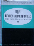 Studii De Istorie A Literaturii Romane De La C.a. Rosetti La - Colectiv