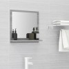 Gossi oglinda de baie, gri sonoma, 40x10,5x37 cm, lemn compozit