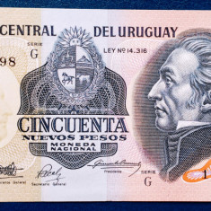 URUGUAY 50PESOS-1989 P61 UNC