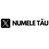 Sticker X (Fost Twitter) Personalizat cu Nume , Autocolant Social Media pentru Masina si Obiecte