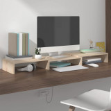 Cumpara ieftin Stand pentru monitor, 80x24x10,5 cm, lemn masiv de pin