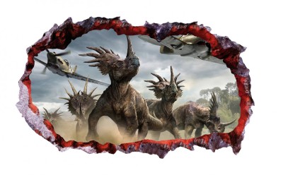 Sticker decorativ cu Dinozauri, 85 cm, 4282ST-1 foto