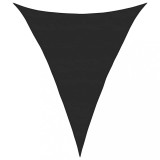 Cumpara ieftin Panza parasolar, negru, 5x7x7m, HDPE, 160 g/m&sup2;, triunghiular