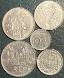 ROMANIA-RSR LOT MONEDE 1966/ 5, 15, 25 BANI si 1 LEU +3 LEI NECIRCULATE/ MONEDELE DIN IMAGINI