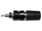 Conector de laborator banană 4mm, 15A, 2,5kV, negru