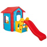 Cumpara ieftin Casuta cu tobogan pentru copii Pilsan Happy House blue