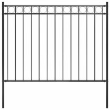 vidaXL Gard de grădină ASSEN oțel 1,7x1,2 m negru 146314