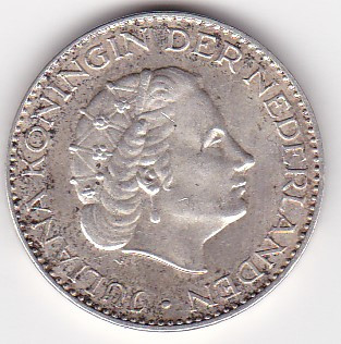 Olanda 1 Gulden 1955