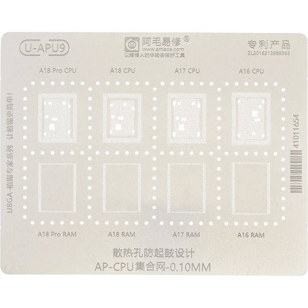 Sita BGA Amaoe U-APU9 pentru Apple iPhone 15 Pro Max