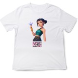 Tricou copii K Pop Demon Huntrix, 3-4 ani, alb, print de calitate