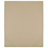 VidaXL Cearșaf de pat cu elastic, 2 buc., gri taupe, 100x200 cm bumbac