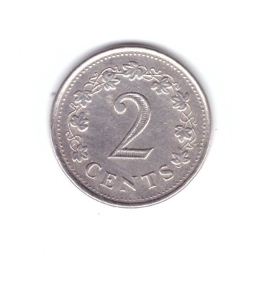 Moneda Malta 2 cents/centi 1982, stare buna, curata foto
