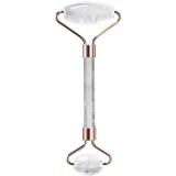 Rola faciala dubla Cristal de Stanca natural, pietre pentru reducerea ridurilor și edemelor, 150 mm