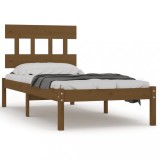 Cumpara ieftin Cadru de pat, maro miere, 100x200 cm, lemn masiv