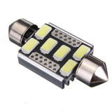 Led bec C5W FESTOON SOFIT 6 smd 5730 39 mm de culoare alb CANBUS, Universal