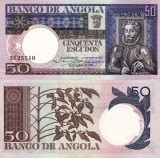 Angola 50 Escudos 1973 UNC Bancnota Africa Neutilizata