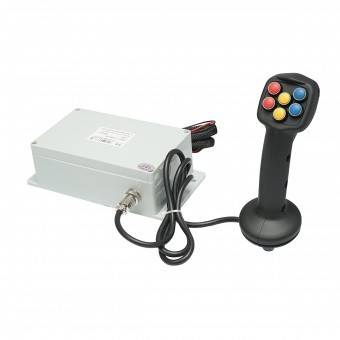 Joystick electric 6 butoane cu modul de comanda 24V foto