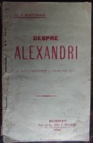 Cumpara ieftin AL.T. DUMITRESCU-DESPRE ALEXANDRI(VASILE ALECSANDRI):DATA NASTERII&amp;ORIGINEA/1905