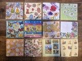 (14) Lot 12 șervețele vintage de colecție - modele deosebite