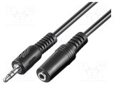 Cablu Jack 3,5mm 3pin Mufă - Goobay, 3m