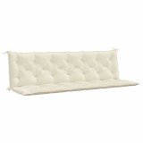 Cumpara ieftin Perna banca de gradina, alb crem 200x(50+50)x7 cm textil oxford