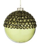 Set 8 globuri Craciun sticla verde Jewel &Oslash;10 cm