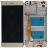 Huawei Y6 Pro 2017 Capac frontal modul display + LCD + digitizer auriu