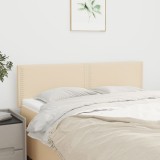 vidaXL Tăblii de pat, 2 buc., crem, 72x5x78/88 cm, textil 345929