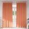 vidaXL Perdele cu perdele 2 pcs Terracota 260x140cm Poliester 4107637