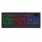 Tastatura gaming cu fir Warrior Kruger Matz GK-70, 104 taste, LED, Negru