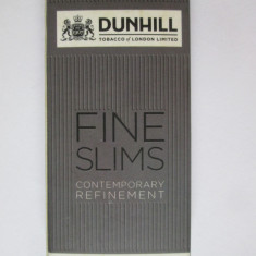 Chibrituri românești colecție Dunhill Fine Slims ediție limitată