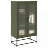 VidaXL Dulap &icirc;nalt, verde măsliniu, 68x39x123 cm, oțel