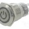 Intrerupator anti-vandalism, ON-ON, &Oslash;19mm, ONPOW - LAS1-AGQ-11ZET/R/12V/S