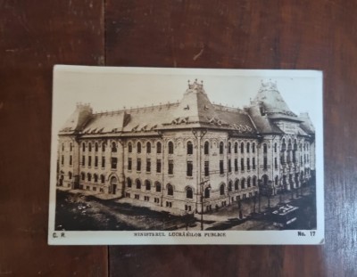 Carte Postala - Bucuresti. Ministerul Lucrarilor Publice foto