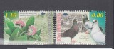 BOSNIA HERTEGOVINA 1996 FLORA SI FAUNA PORUMBEI SERIE MNH, Nestampilat