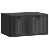 vidaXL Oglindă TV montată pe perete Pe perete Negru 59,5 x 41 x 30 cm 897996