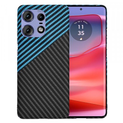 Husa pentru Motorola Edge 50 Pro, Techsuit, Carbonite FiberShell, Bleu foto