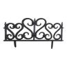 Gard Gradina Decorativ Plastic Negru, Set 4 Bucati, 59.5x32.5 cm, Gardenline, Bordura Gazon, Delimitare Straturi Flori, Rezistent UV