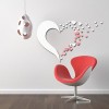 Sticker Acril Creativ, Oglinda Acrilica, Inimioare