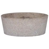 Cumpara ieftin Chiuvetă, gri, &Oslash;40x15 cm, marmură