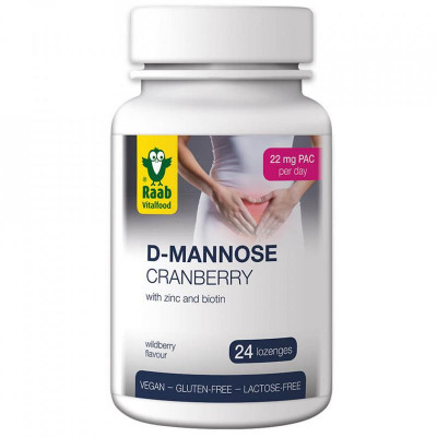 D-Mannose si Merisor 2200 miligrame 24 tablete Vegane Raab foto