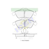 Set placute frana Icer 141104, parte montare : Punte Fata