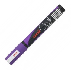Marker cu creta lichida violet Uni-ball Chalk PWE-5M foto