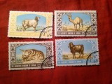 Serie mica Iordania 1967 - Fauna , 4 valori stampilate, Stampilat