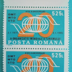 TIMBRE ROMÂNIA LP1395/1994 A-XX-a aniversare a O.M.T. -Serie în pereche -MNH